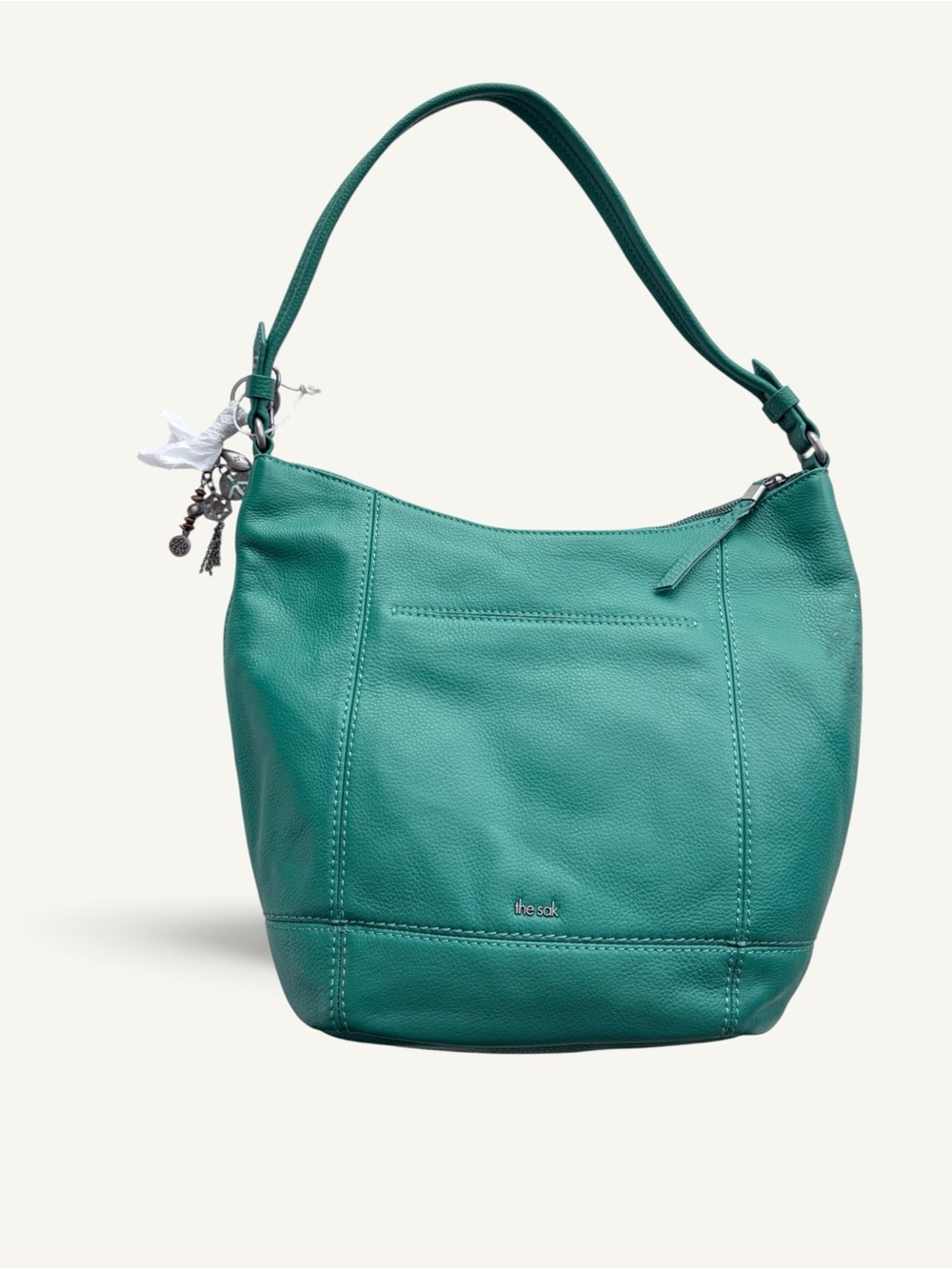 The Sak Sequoia Leather Hobo Bag Emerald Green New